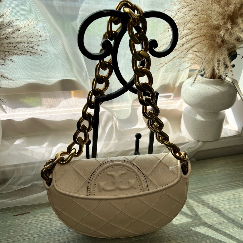Pre-owned Tory Burch Mini Soft Crescent Bag -Price Firm